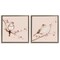 Stupell Industries Sweetest Brown Birds Branch 2pc Floating Frame Set, design by Lisa Wehmeyer